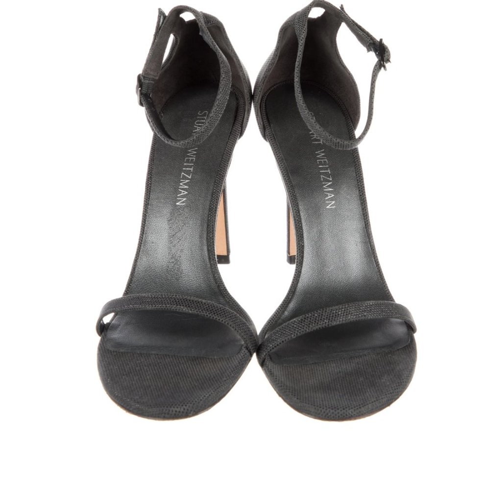 Stuart Weitzman Glitter Accent Nudist Heel US 9.5